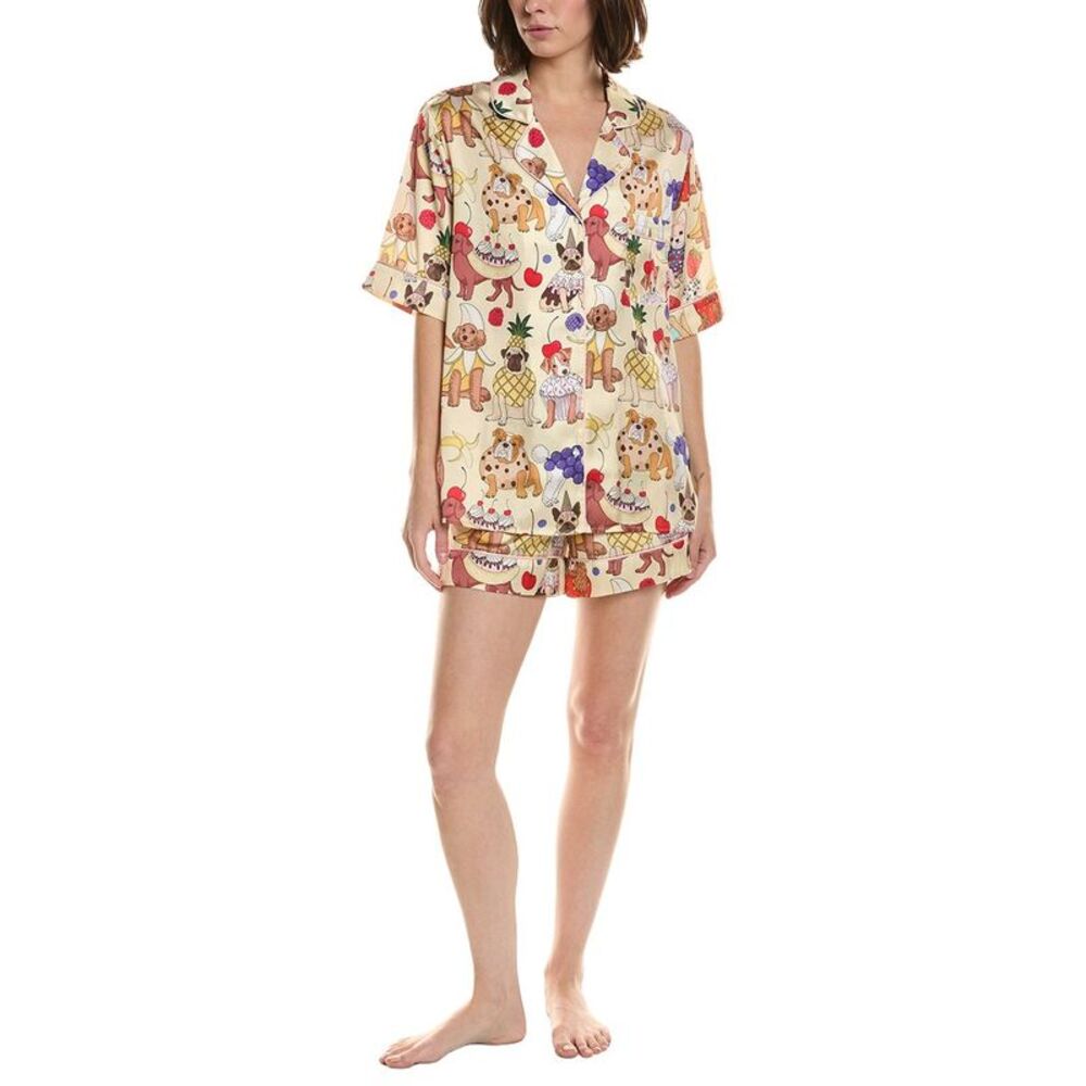 Karen Mabon Womens  2Pc Print Pajama Set